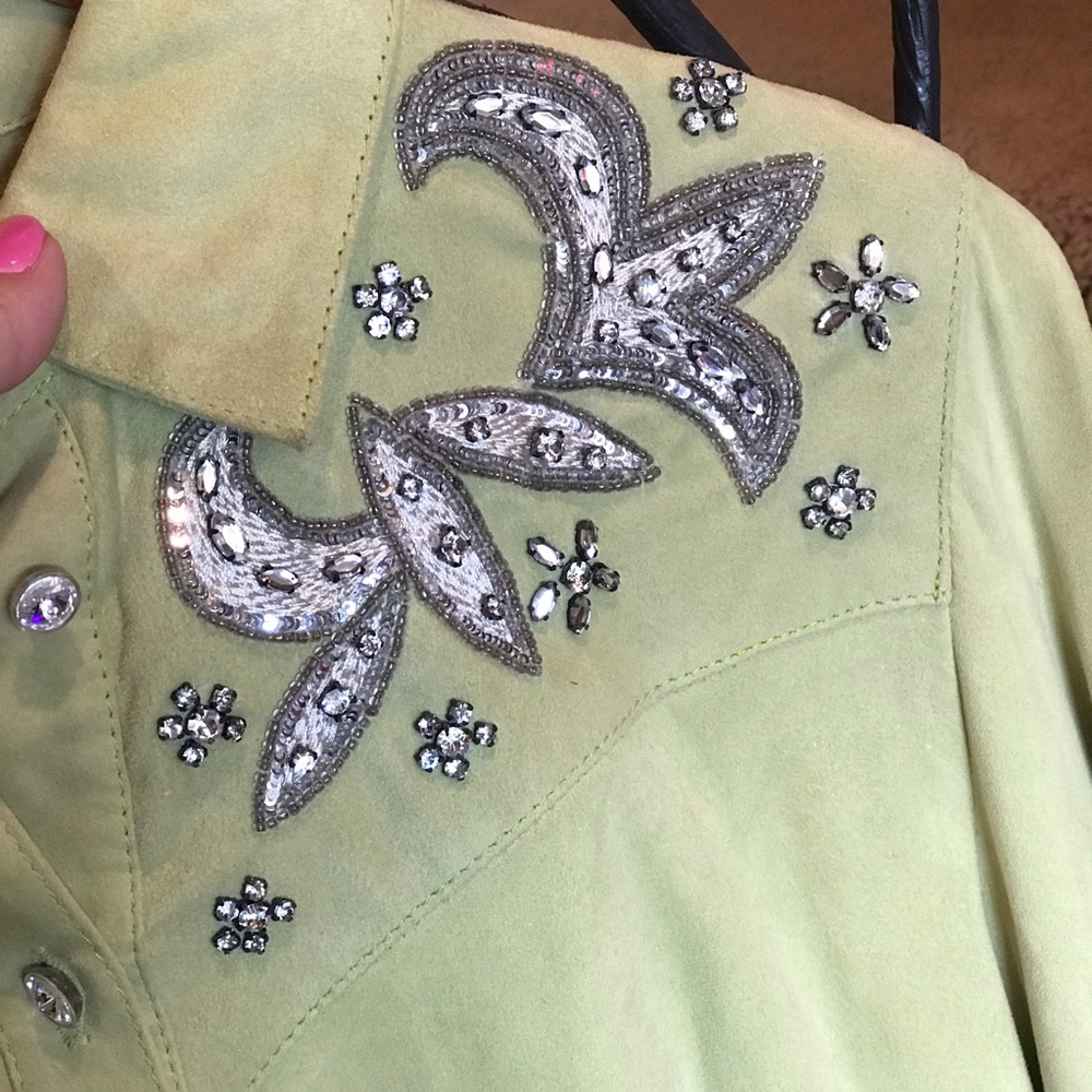 Double D Ranch Lambsuede Shirt/ Jacket XSmall - Picture 7 of 9